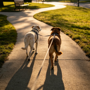 Multi-Pet Family Walk (Sibling Care)